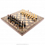 Шахматы с инкрустацией и фигурами из янтаря "Арабески-Марин" 56х56 см, фотография 7. Интернет-магазин ЛАВКА ПОДАРКОВ