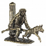 Бронзовая статуэтка "Пограничник с собакой", фотография 1. Интернет-магазин ЛАВКА ПОДАРКОВ