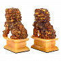 Набор статуэток из янтаря "Небесные львы Будды", фотография 3. Интернет-магазин ЛАВКА ПОДАРКОВ
