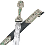 0074968/53-55см Оружие сувенирное КИНЖАЛ "ИРБИС"ножны мет/эмаль