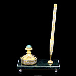 Настольный набор с ручкой и печатью Златоуст
