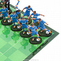 Шахматы со стеклянным полем и фигурами из олова "Футбол" 32х32 см, фотография 3. Интернет-магазин ЛАВКА ПОДАРКОВ