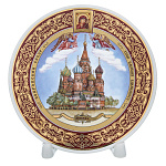 68763 Сувенирная тарелка "Собор Василия Блаженного" 12 см