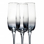 Набор 3 бокала для шампанского 175 мл "Черное море Омбре", фотография 2. Интернет-магазин ЛАВКА ПОДАРКОВ