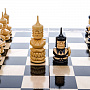 Шахматы деревянные с резными фигурами 50х50 см, фотография 6. Интернет-магазин ЛАВКА ПОДАРКОВ