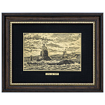 030131/30*40см Офорт черно-белый "Военно-морской флот" 