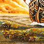 Картина янтарная "Корабль-парусник" 60х40 см, фотография 6. Интернет-магазин ЛАВКА ПОДАРКОВ