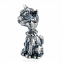 Статуэтка "Кот с трубкой". Серебро 925*, фотография 3. Интернет-магазин ЛАВКА ПОДАРКОВ