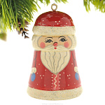0021049 Хохлома Новогодняя игрушка "Дед Мороз" 45мм 85070000045