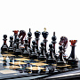 Шахматы с натуральным перламутром и фигурами из янтаря (красн), фотография 3. Интернет-магазин ЛАВКА ПОДАРКОВ