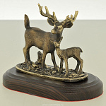 139253 Бронза Скульптура "Олени"