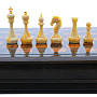 Шахматы из мореного дуба с янтарными фигурами 44х44 см, фотография 4. Интернет-магазин ЛАВКА ПОДАРКОВ