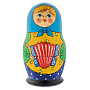 Матрешка "Традиционная с гармошкой" 5 мест, фотография 2. Интернет-магазин ЛАВКА ПОДАРКОВ
