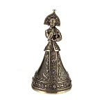 0011869  Юв.Миниатюра Колокольчик "Василиса Прекрасная"  Бронза, Фианиты