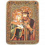 Икона деревянная подарочная "Петр и Феврония", фотография 1. Интернет-магазин ЛАВКА ПОДАРКОВ