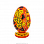 Яйцо пасхальное с росписью Хохлома, фотография 4. Интернет-магазин ЛАВКА ПОДАРКОВ