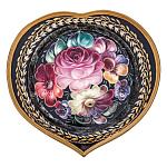 203097 Поднос с авторской росписью 17*16 см А1810