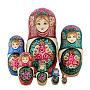 Матрешка "Цветы" 7 мест, фотография 4. Интернет-магазин ЛАВКА ПОДАРКОВ