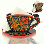 0020282/рыбка Хохлома САЛФЕТНИЦА -РЫБКА в ассортименте