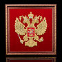 Панно настенное "Герб РФ". Златоуст 40х40 см, фотография 1. Интернет-магазин ЛАВКА ПОДАРКОВ