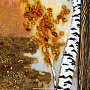 Картина янтарная "Летний вечер у реки. Лодка" 60х80 см, фотография 7. Интернет-магазин ЛАВКА ПОДАРКОВ
