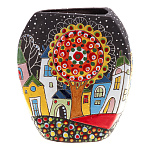  Керамика ВАЗА ЗАКАТ НОЧЬ "ПРЯНИЧНЫЙ ДОМИК"