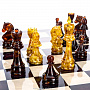Шахматный ларец с янтарными фигурами 48х48 см, фотография 8. Интернет-магазин ЛАВКА ПОДАРКОВ
