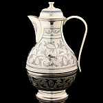 17004 Серебро 875* КУВШИН средний гравировка, чернение серебра в П/У