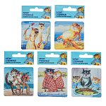 0071116 Сувенир НАБОР МАГНИТОВ 5 шт. Авт. А.Ярышкина  "КОТЫ"