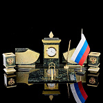 0010213/П-КАРАНДАШНИЦА к Настольному НАБОРУ"Герб и флаг России" 