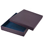 Подарочная упаковка из экокожи фиолетовая 30х40х5 см, фотография 2. Интернет-магазин ЛАВКА ПОДАРКОВ