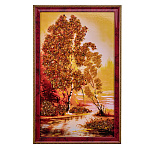 Картина янтарная "Пейзаж" 47х28 см