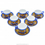 Чайный сервиз на 6 персон "Кудрина". Хохлома, фотография 5. Интернет-магазин ЛАВКА ПОДАРКОВ