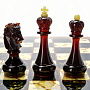 Шахматный ларец янтарный, сапеле, фотография 11. Интернет-магазин ЛАВКА ПОДАРКОВ