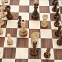 Шахматный ларец с деревянными фигурами 33х33 см, фотография 8. Интернет-магазин ЛАВКА ПОДАРКОВ