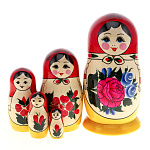 815712 Матрешка Семеновская "Символ олимпиады" красн 5м 18 см