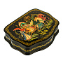 Шкатулка с художественной росписью "Золотой петушок", фотография 2. Интернет-магазин ЛАВКА ПОДАРКОВ