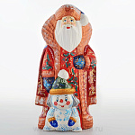 0011147 Скульптура из дерева "Дед Мороз "(СНЕГОВИК) 