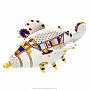 Статуэтка фарфоровая стимпанк "Бабочка". Гжель, фотография 2. Интернет-магазин ЛАВКА ПОДАРКОВ