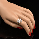 820621/3,04г  Серебро 925* КОЛЬЦО вст.фианит