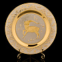 Тарелка декоративная с позолотой "Знак зодиака Козерог". Златоуст, фотография 6. Интернет-магазин ЛАВКА ПОДАРКОВ