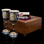 Набор кубков "Императорский" в подарочной деревянной шкатулке, фотография 6. Интернет-магазин ЛАВКА ПОДАРКОВ