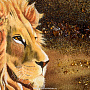 Картина янтарная "Лев и львенок" 60х80 см, фотография 4. Интернет-магазин ЛАВКА ПОДАРКОВ