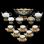 Чайный набор на 6 персон "Русские традиции". Златоуст