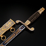 0020879 Златоуст Оружие сувенирное КОРТИК "МОРСКОЙ"  (в футляре) 00848