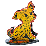 0078233  Хохлома САЛФЕТНИЦА -СОБАКА