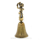 0015196 Бронза КОЛОКОЛЬЧИК "Шарик-охотник" 14*5.5см
