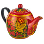 Самовар электрический 3 л "Клубника". Хохлома, фотография 7. Интернет-магазин ЛАВКА ПОДАРКОВ