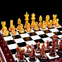 Шахматы в ларце с янтарными фигурами "Янтарный Кенигсберг", фотография 3. Интернет-магазин ЛАВКА ПОДАРКОВ