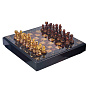 Шахматы с инкрустацией и фигурами из янтаря "Камелот" 45х45 см, фотография 1. Интернет-магазин ЛАВКА ПОДАРКОВ